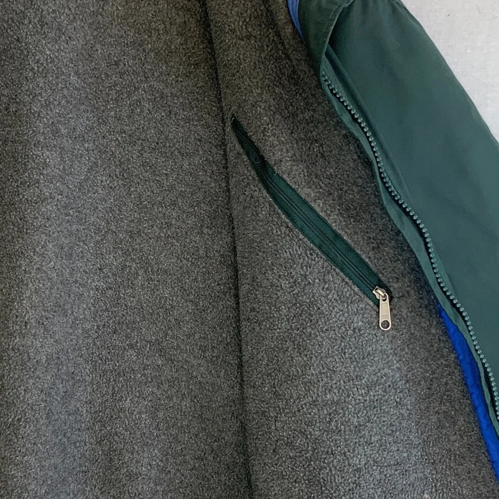 VTG Patagonia Shelled Synchilla Jacket Mens M‎ Green Fleece Lined Bomber USA